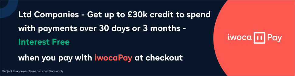 iwocaPay from iwoca: UK limited businesses and LLPs can get up to £30,000 of credit to spend with Surrey Wholesale on orders from £150, then delay payment for 30 days or split it into 3 equal monthly payments — both interest-free. Subject to approval. Terms and conditions apply.